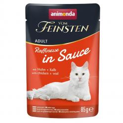 ANIMONDA Vom Feinsten Raffinesse in sauce Chicken with veal - wet cat food - 85g