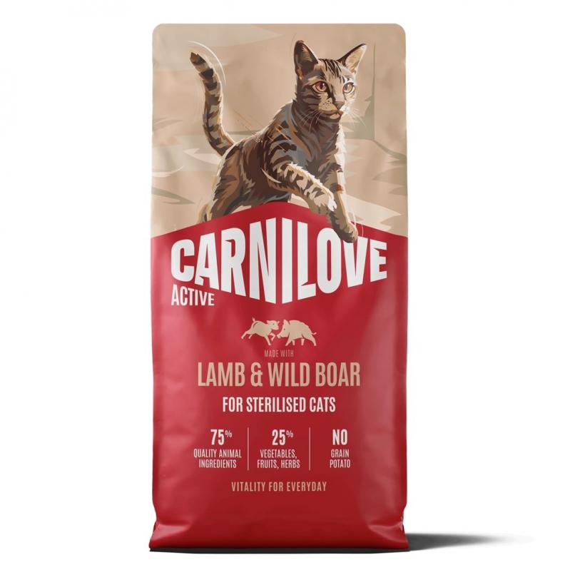 CARNILOVE Active Cat Lamb&Wild Boar Sterilised - dry cat food - 6kg CARNILOVE Active Cat Lamb&Wild Boar Sterilised - dry cat food - 6kg