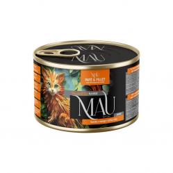 MAU Pate and Fillet Junior Duck with mango and rosehip - wet cat food - 185g