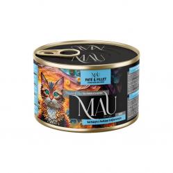 MAU Pate and Fillet Crimson with pansy - wet cat food - 185g