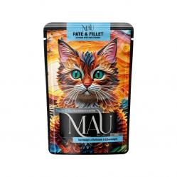 MAU Pate and Fillet Crimson with pansy - wet cat food - 85g