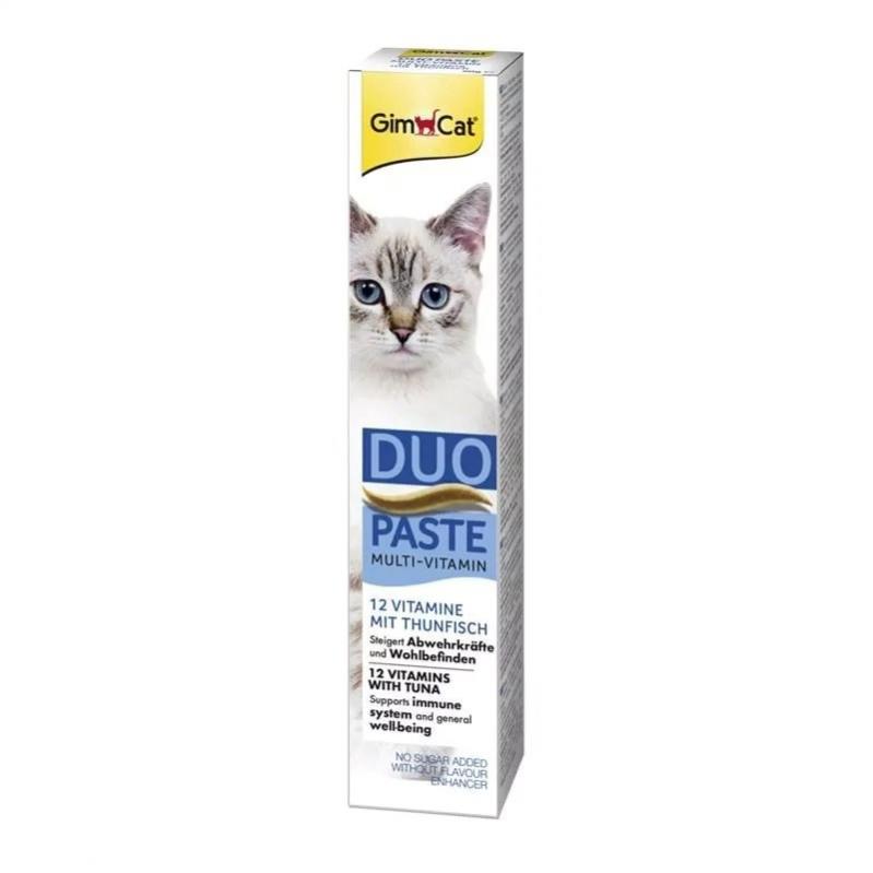GIMCAT Duo Paste Multi-vitamin with Tuna – cat treat – 50g GIMCAT Duo Paste Multi-vitamin with Tuna – cat treat – 50g