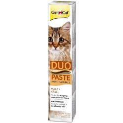 GIMCAT Duo Paste Anti-Hairball Malt with Cheese – cat treat – 50g