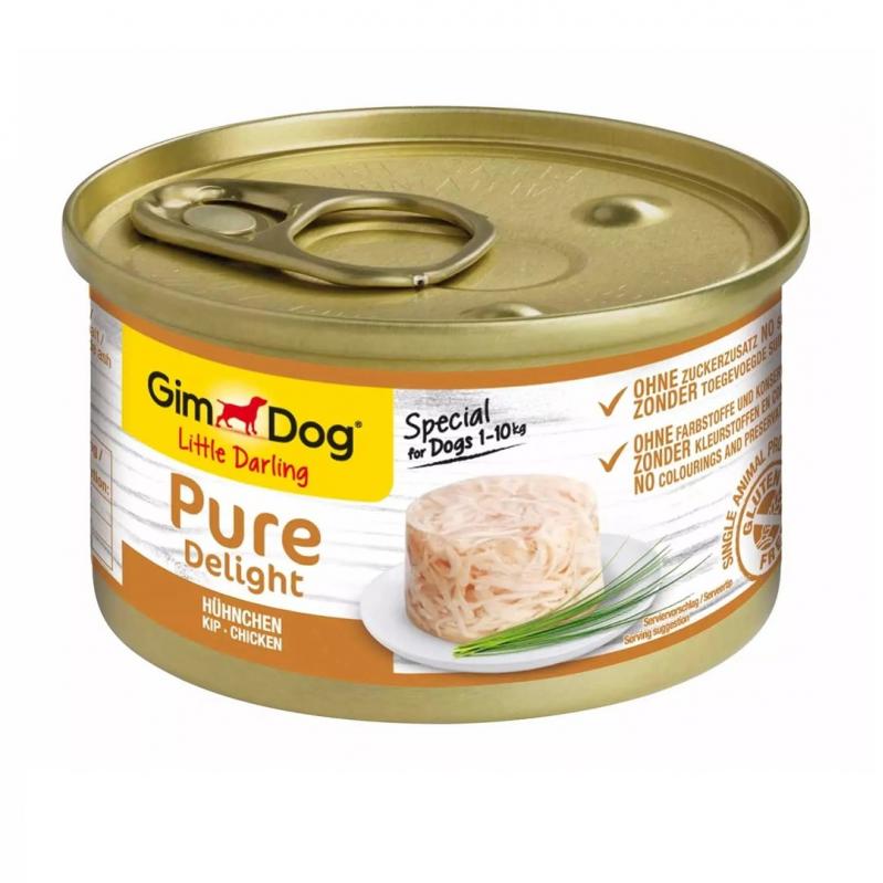 GIMDOG Little Darling Pure Delight Chicken Mono - wet dog food - 85g GIMDOG Little Darling Pure Delight Chicken Mono - wet dog food - 85g