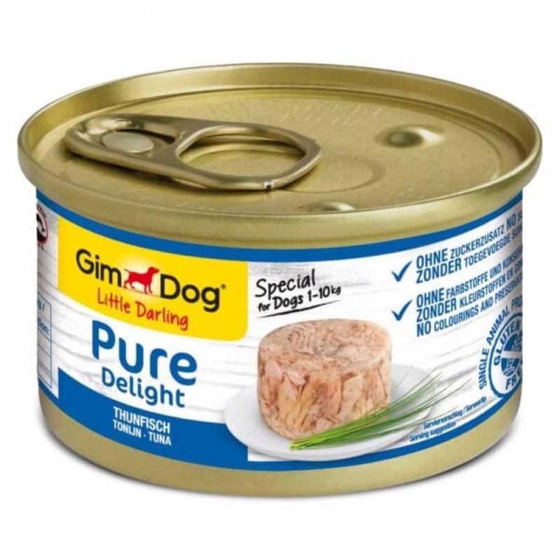 GIMDOG Little Darling Pure Delight Tuna Mono - wet dog food - 85g GIMDOG Little Darling Pure Delight Tuna Mono - wet dog food - 85g