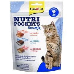 GIMCAT Nutri Pockets Sea mix – cat treat – 150g