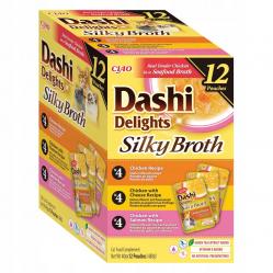 INABA Dashi Delights Silky Broth Chicken and salmon mix - wet cat food - 12x40g