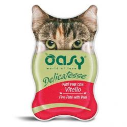 OASY Delicatesse Fine paté with Veal - wet cat food - 85g