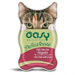 OASY Delicatesse Fine paté with Liver - wet cat food - 85g