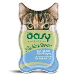 OASY Delicatesse Fine paté with Cod - wet cat food - 85g