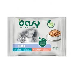 OASY Chunks in gravy Multipack Fish selection - wet cat food - 4x85g