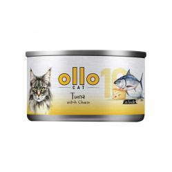 OLLO Cat nr 10 Tuna & Cheese in broth - wet cat food - 70g