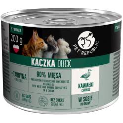 PETREPUBLIC Adult Sterile Chunks with duck in sauce box – wet cat food – 10x200g