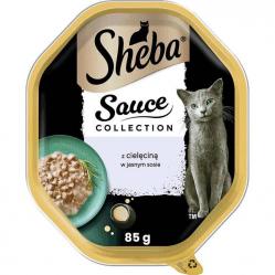 SHEBA Sauce collection Veal in light sauce – wet cat food – 85g