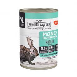 WIEJSKA ZAGRODA Kitten Rabbit Mono - wet cat food - 400g