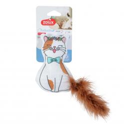 ZOLUX Chatouille Cat with feathers and catnip - cat toy - 13cm