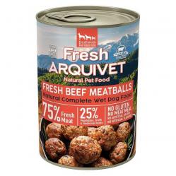ARQUIVET Fresh Beef meatballs in sauce - wet dog food - 400g