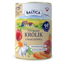 BALTICA Smaki regionów Rabbit with carrot - wet dog food - 400g