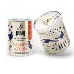 BEMO Marchwi mnie ten Bażant  Mono - wet dog food - 400g
