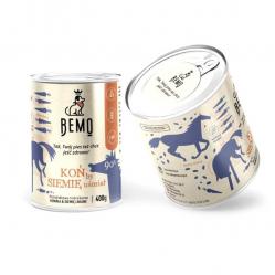 BEMO Koń by siemię uśmiał Mono - wet dog food - 400g
