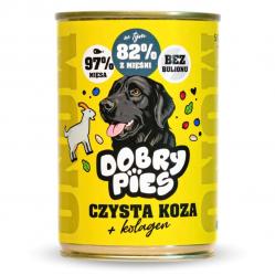 DOBRY PIES Mono Pure Goat + Collagen – wet dog food – 400g