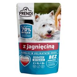 FRENDI Pieces in a delicate sauce with lamb - Wet dog food - 100 g