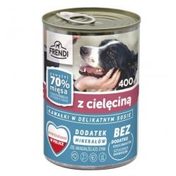 FRENDI with Veal chunks in delicate sauce - wet dog food - 400g