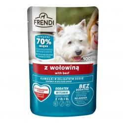 FRENDI Chunks in Sauce Beef – wet dog food- 100g