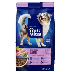 OPTIVITAL with fresh lamb - dry dog food - 2,4kg