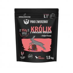 PAKA ZWIERZAKA Rabbit with forest fruits L – dry dog food – 1.5kg