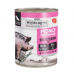WIEJSKA ZAGRODA Mono Pork - wet dog food - 800g