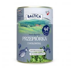 BALTICA Smaki regionów Quail with beef - wet dog food - 400g