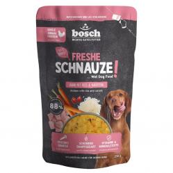 BOSCH Freshe Schnauze with chicken, rice and carrots mono – wet dog food – 250g