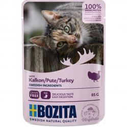 BOZITA Meat chunks in sauce with turkey – wet cat food – 85g