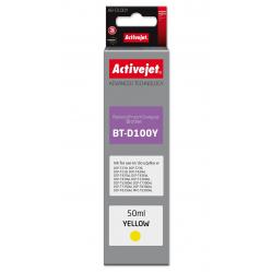 Activejet AB-D100Y Ink cartridge for Brother printers, replacement for Brother BT-D100Y; Supreme; 50 ml; yellow