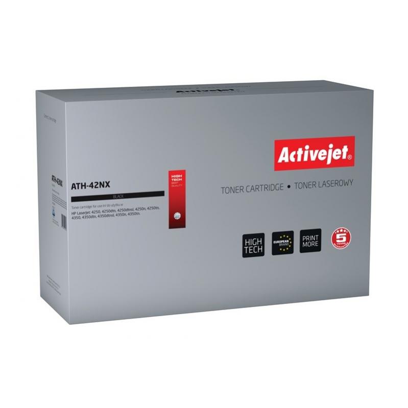 Activejet ATH-42NX Toner (replacement for HP 42X Q5942X; Supreme; 20000 pages; black) Activejet ATH-42NX Toner (replacement for HP 42X Q5942X; Supreme; 20000 pages; black)