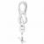 Activejet lanyard with 3-in-1 charging cable, white. Ends with various connectors: USB-C, Lightning adapter, USB-A
