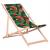 GreenBlue GB183 Classic Beech Deck Chair with Watermelon Print