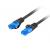 LANBERG PATCHCORD S/FTP CAT.6A 0.5M BLACK LSZH