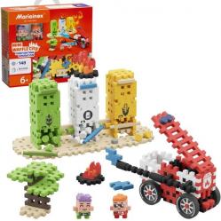 Marioinex Mini Waffle City Building Blocks Firefighter action, 148 pieces