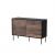 Cama CORTINA 1D3S chest of drawers 120x40x81 black/walnut