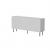 Cama LUCCA 3D chest of drawers 165x40x80 white