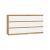 M6 MALWA CHEST OF DRAWERS 140 CM 6 DRAWERS OAK ARTISAN/WHITE