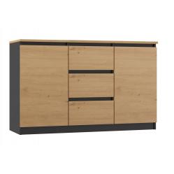 Topeshop 2D3S ANT/ART BA KPL chest of drawers