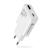 Charger GaN 1x USB-C, 1x USB Quick Charge 3.0 45W PD white