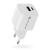 Charger 1 x USB, 1 x USB-C Quick Charge 3.0 20W white