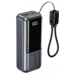 Gembird PB10-PD20-LCD-02 Compact fast charging power bank with LCD display, 20W, 10000 mAh, spacegrey