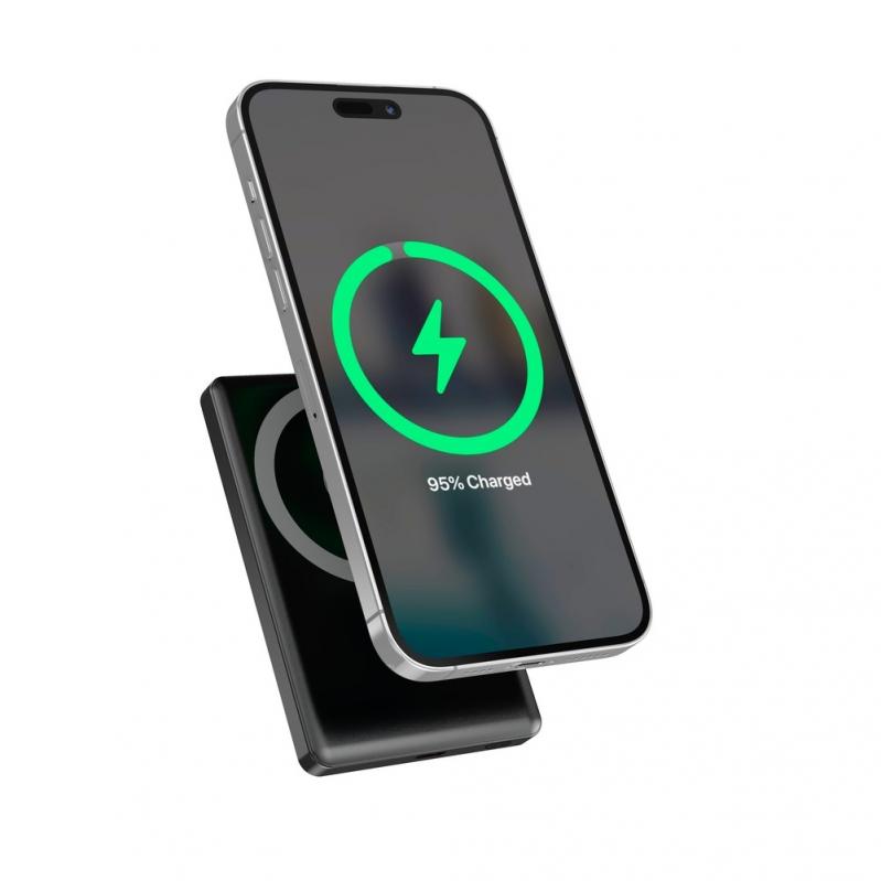 Gembird PB10-WPC15M-LCD-01 Magnetic wireless powerbank with LCD, 15W, 10000 mAh, black Gembird PB10-WPC15M-LCD-01 Magnetic wireless powerbank with LCD, 15W, 10000 mAh, black
