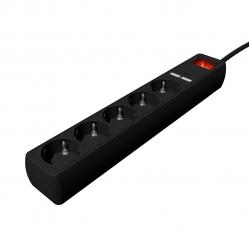 Gembird SPG5-U2-5-02 power extension 1.5 m 5 AC outlet(s) Indoor Black