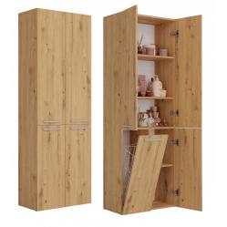 Topeshop NEL 1K DD ART KPL bathroom storage cabinet Oak